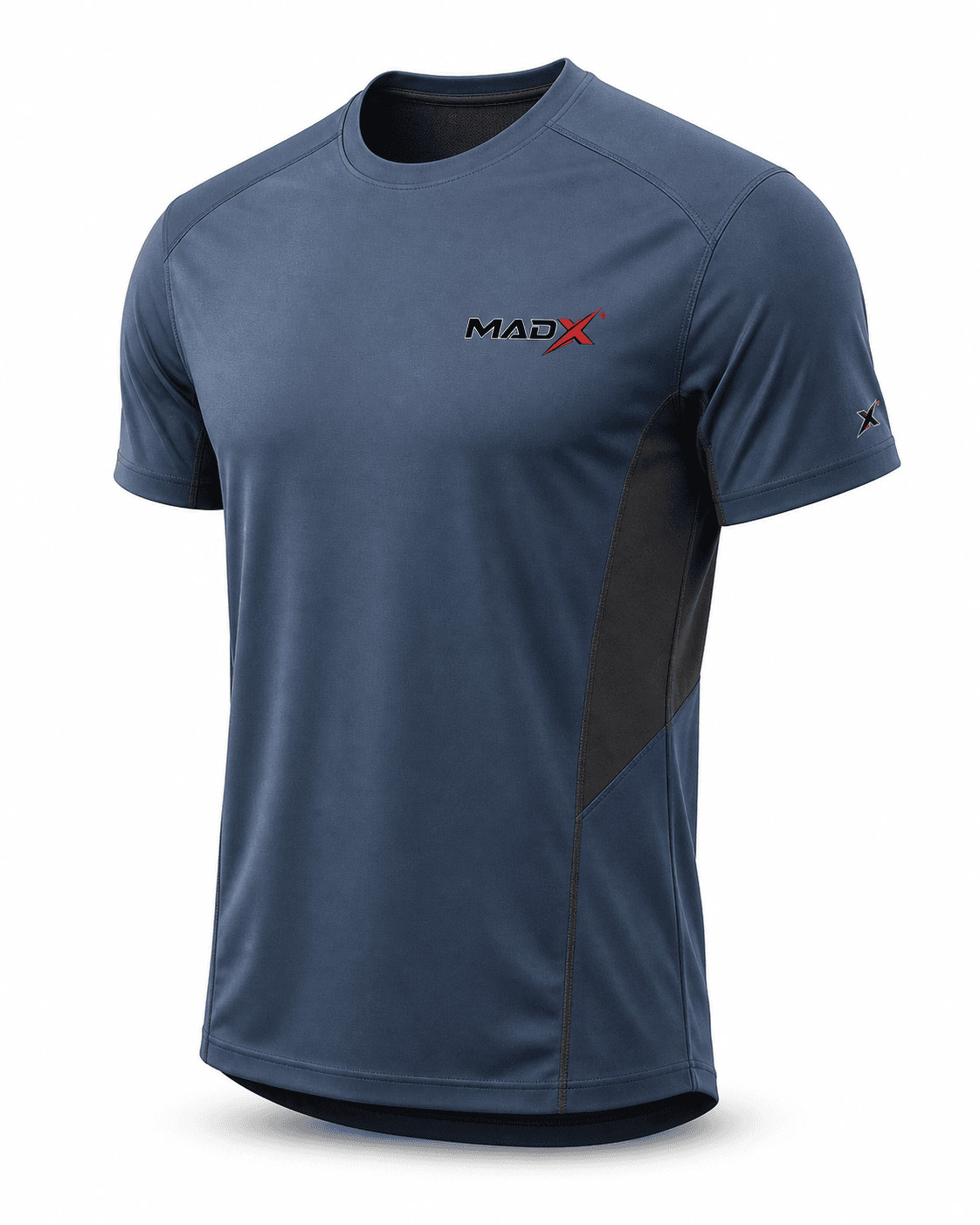 Stride Steel Blue & Black Gym T-Shirt