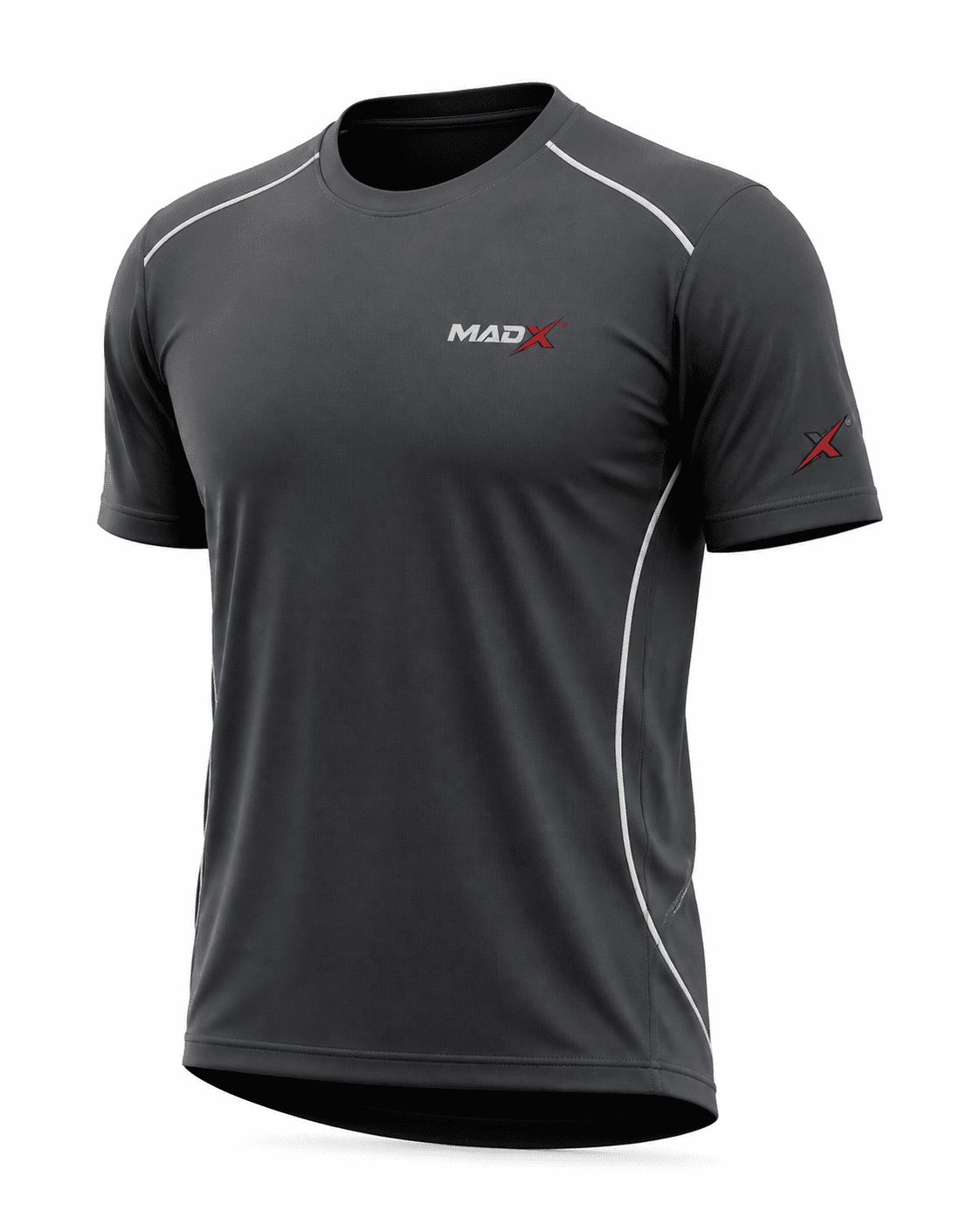 Line Charcoal & White Gym T-Shirt
