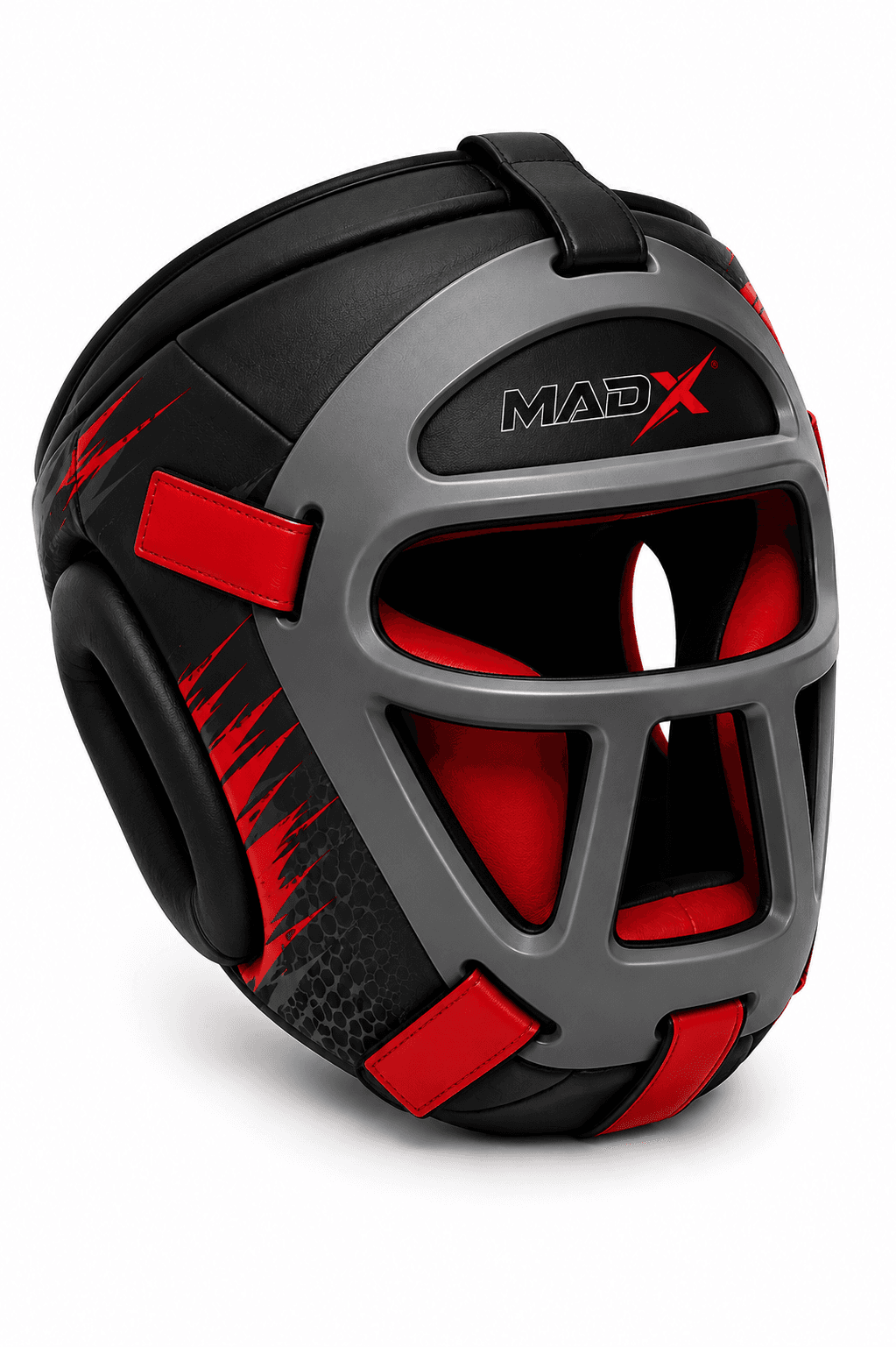 Apex Black & Red Face-Bar Headguard