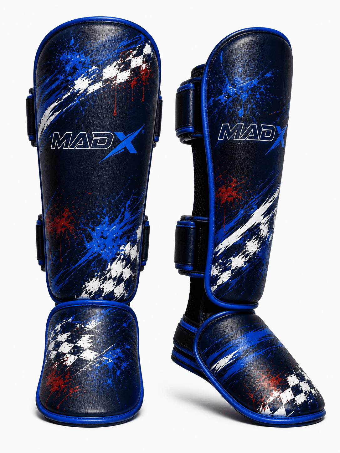 Race Checkered Shin Guards