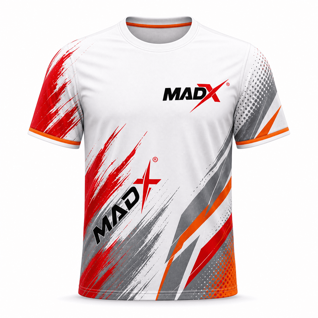 Inferno White, Red & Orange Boxing Training Shirt