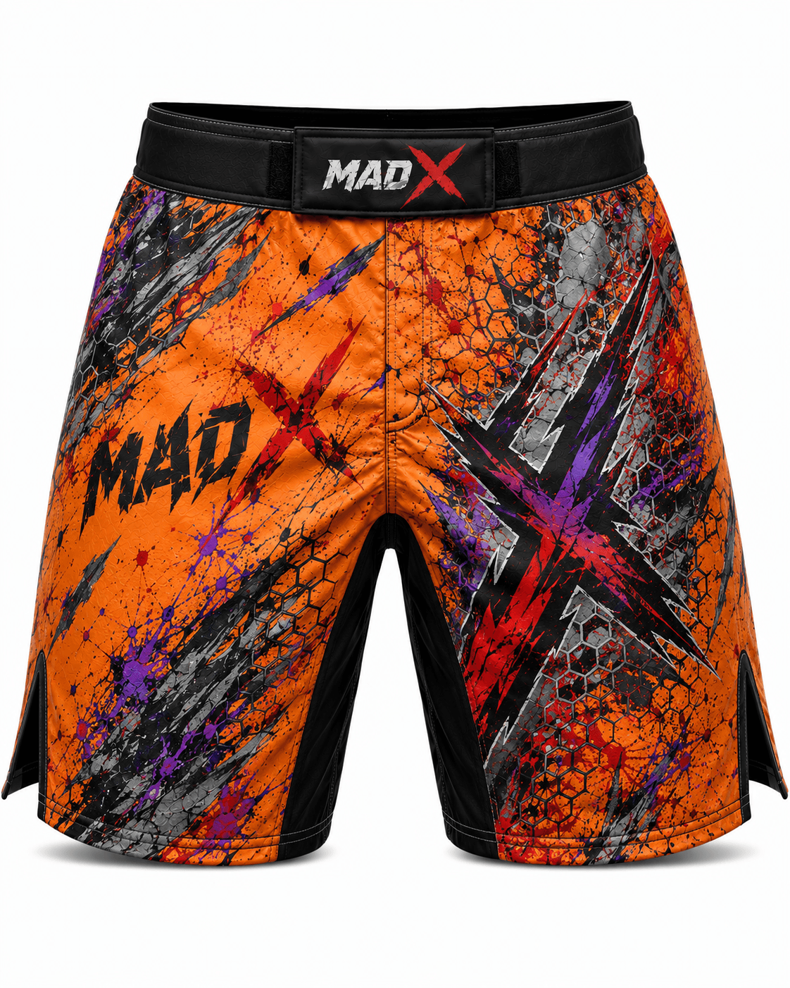 Tornado Orange Impact MMA Shorts